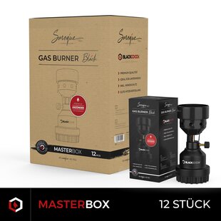 SMOQUE | GAS BURNER BLACK | MASTERBOX | 12 Stk.