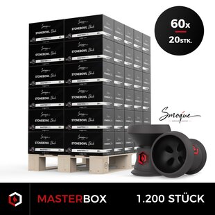 SMOQUE | STONEBOWL BLACK | MASTERBOX | 1.200 Stk.